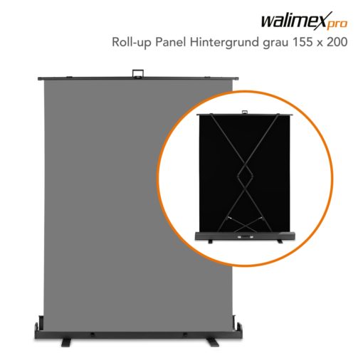 walimex pro Roll-up Panelhintergrund, 155x200cm