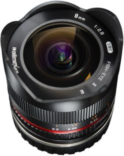 Walimex Pro 8mm 1:2,8 Fish-Eye II CSC-Objektiv für Canon M