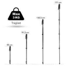 WT-1003 Basic Einbeinstativ Tragkraft 3kg