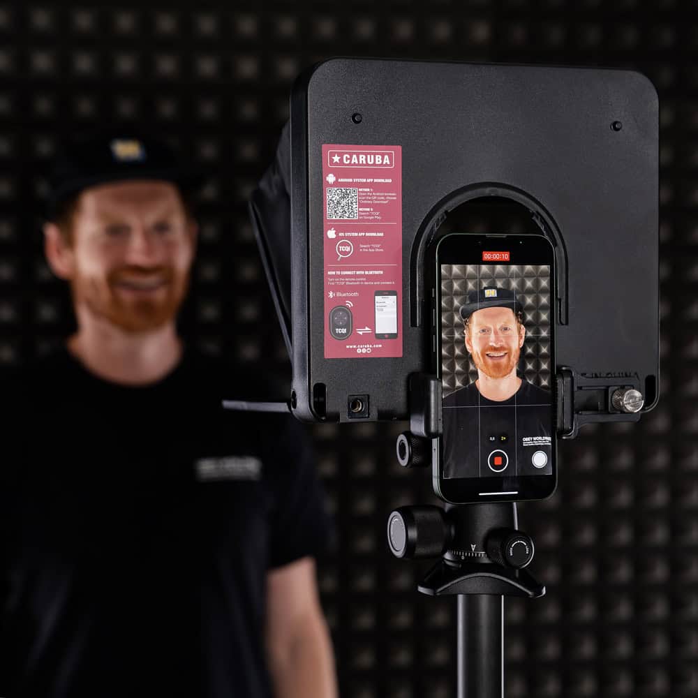 Caruba Teleprompter für smartphone/Tablet