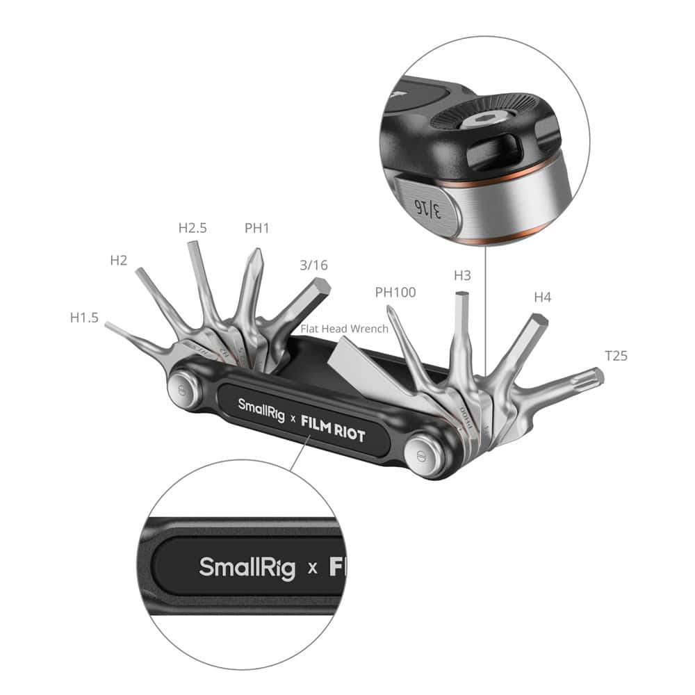 SmallRig 4814 10in1 Detent Folding Multi-Tool green
