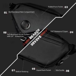 VSGO Black Snipe Sling Bag 4 Liter