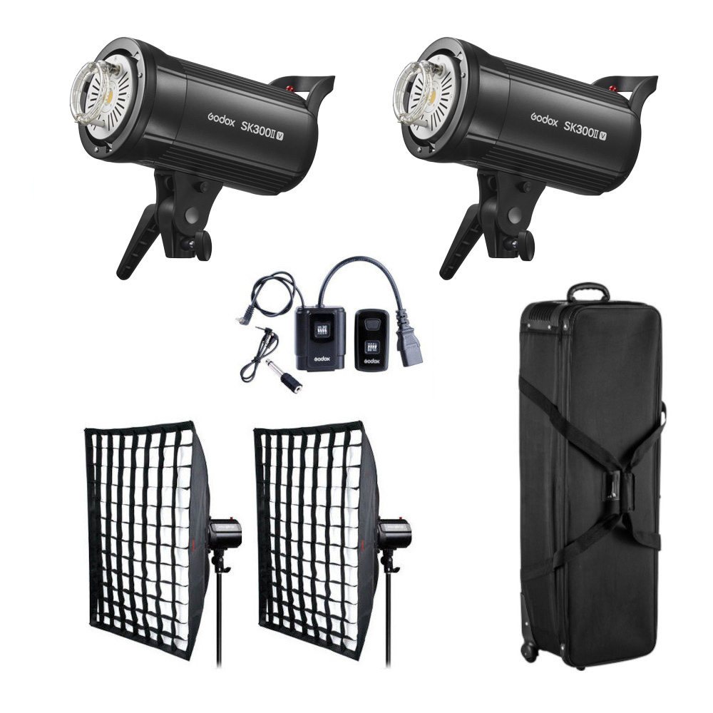 Godox SK300ll Travel-Set Leuchten, Lampenstative, Lichtformer