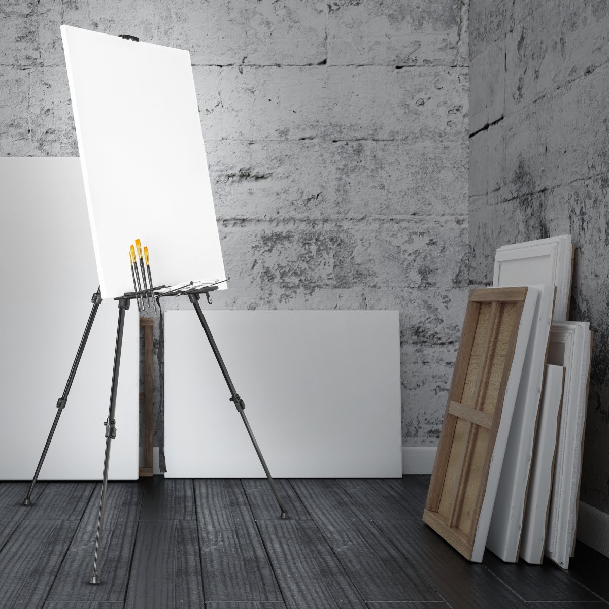 Atelierstaffelei L Aluminium, 165cm
