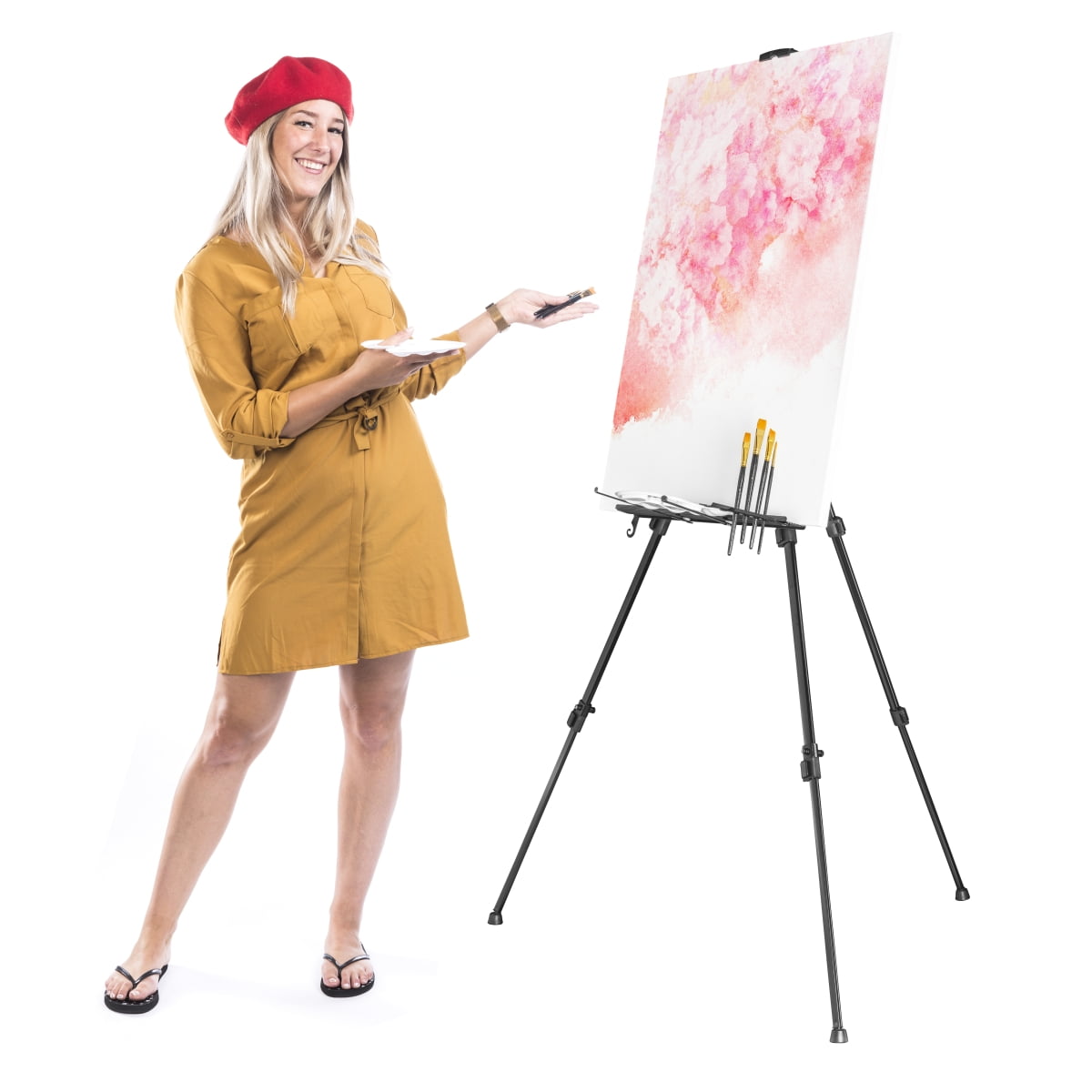 Atelierstaffelei L Aluminium, 165cm