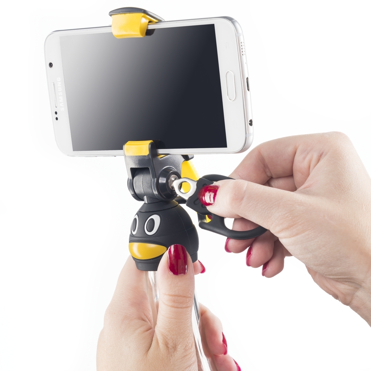 smartphone Bottle Selfie Halter Pinguin
