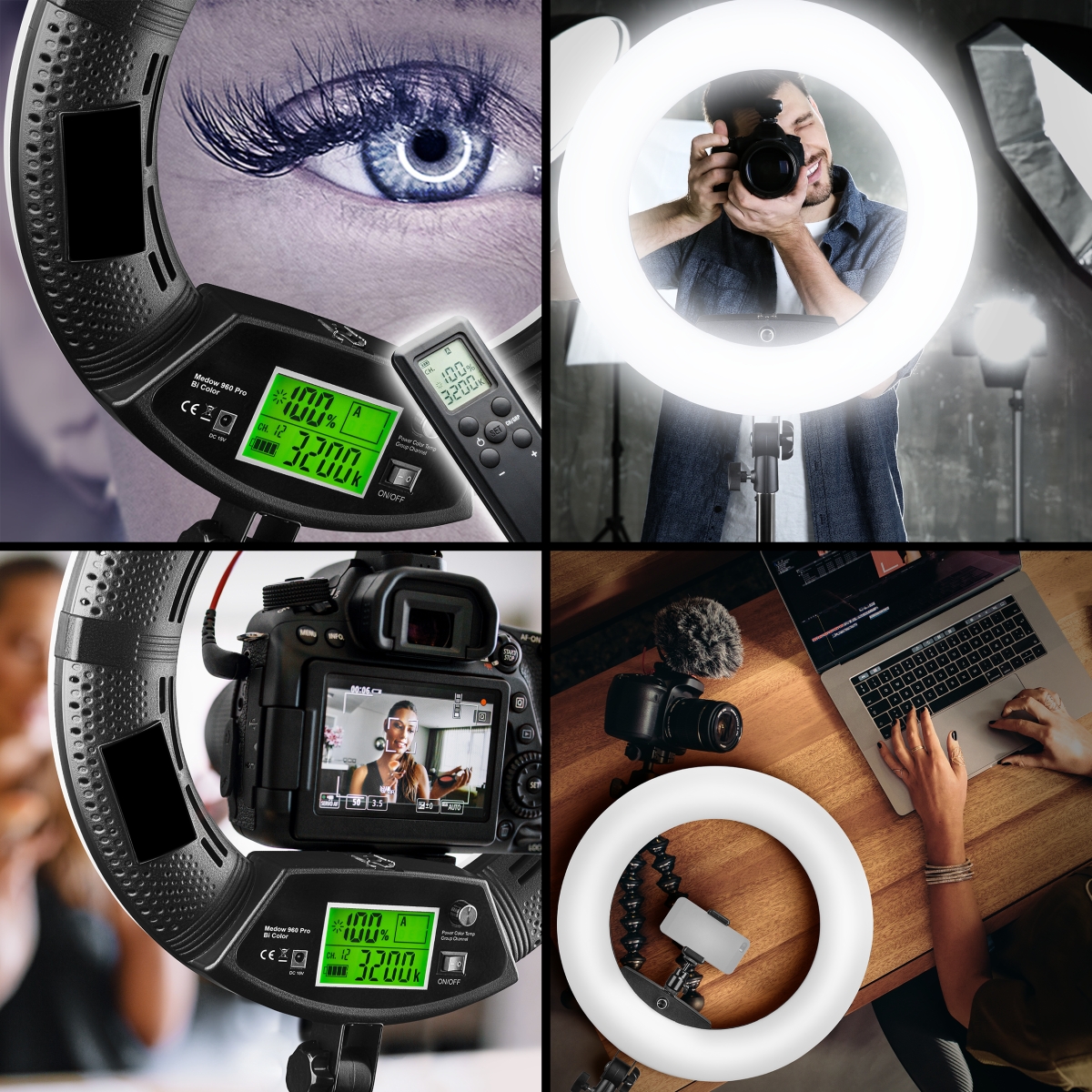LED-Ringleuchte Medow 960 Pro ø45cm