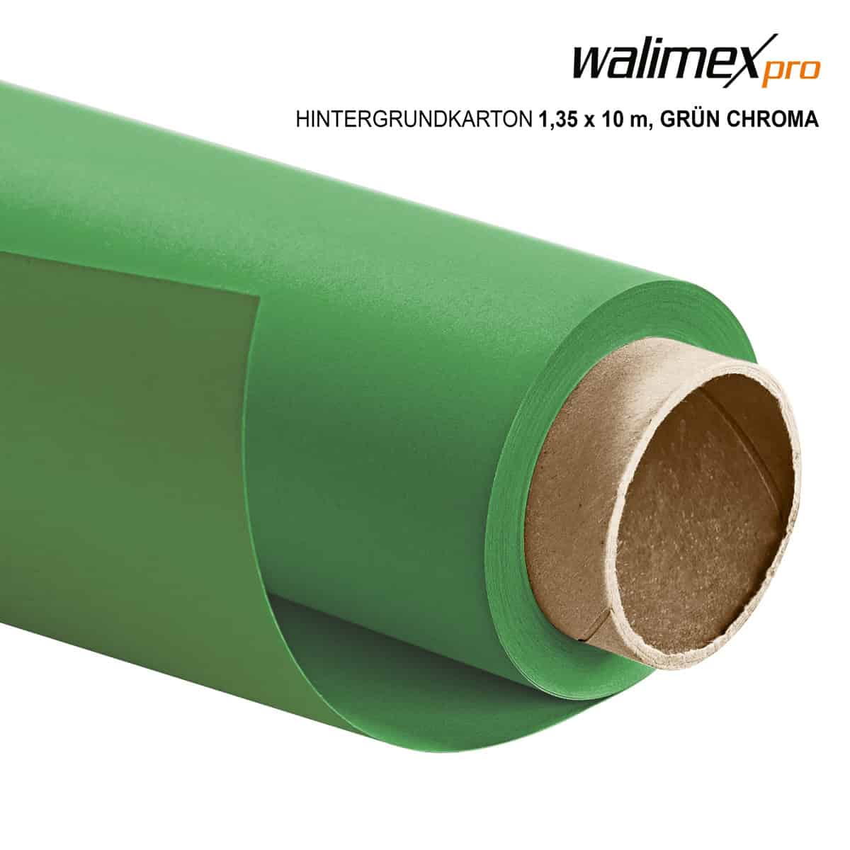 Hintergrundkarton Chroma Green 1,35x10m
