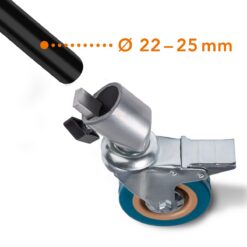 Stativrollen Pro 7525 3er Set, 75mm