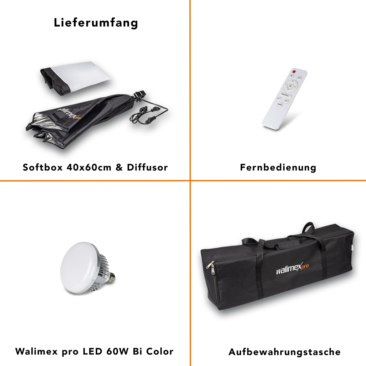 LED 60W Softbox 40x60cm BiColor