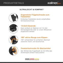 walimex pro Multi Mini-Kugelkopf