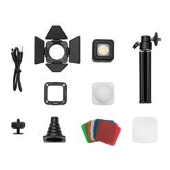 LED Video Light Set 3x RM01 LED mit Zubehör