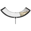 Halfpipe 138x63cm silber, weiss, gold