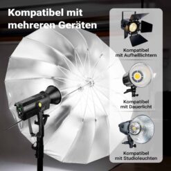 walimex pro® Parabol Reflexschirm schwarz/weiss