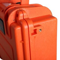 2209 Koffer orange mit Schaumstoff