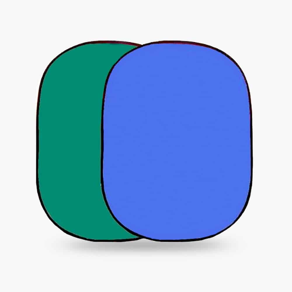 Falthintergrund grün/blau