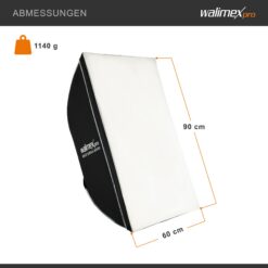 walimex pro® Basic Softbox 60 × 90 cm, Bowens