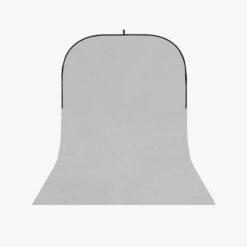 StudioKing Falthintergrund grau 150x400cm 150x400cm, mit Schleppe