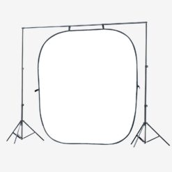 StudioKing Falthintergrund 2in1 schwarz/weiß 240x240cm